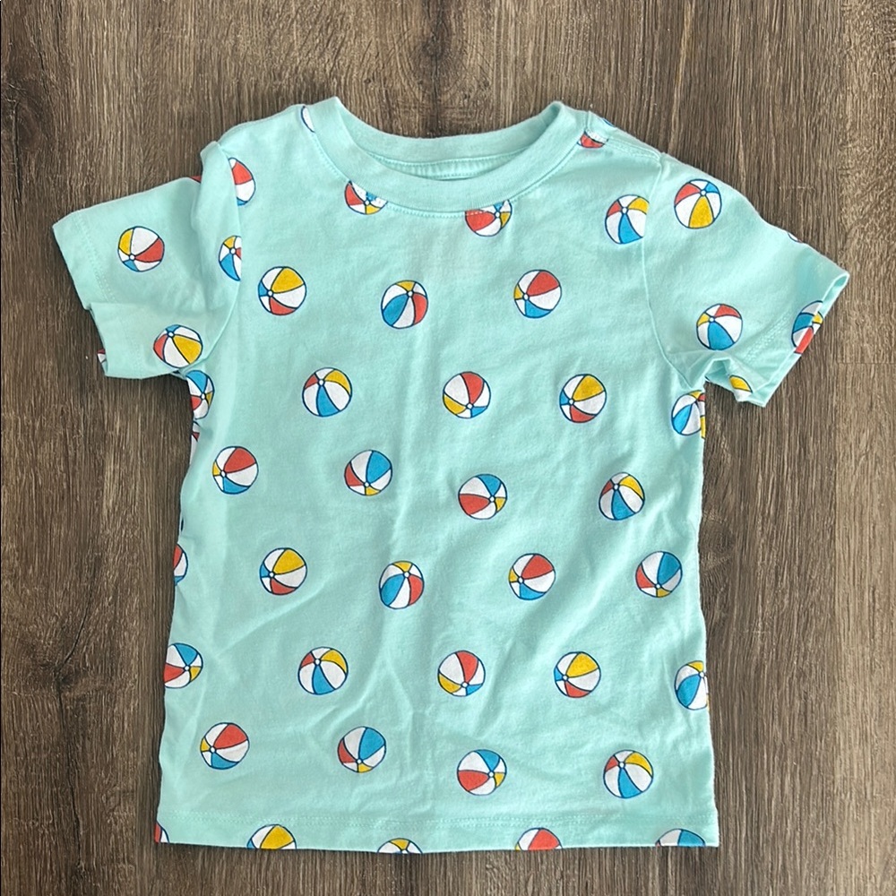 Colorful Beach Ball Print T-Shirt
